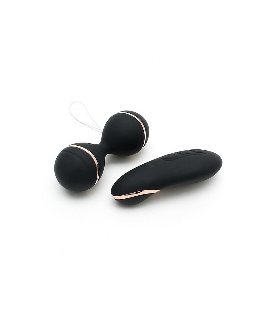 Bolas Kegel con Control Remoto y Estimulador Ibiza Negro