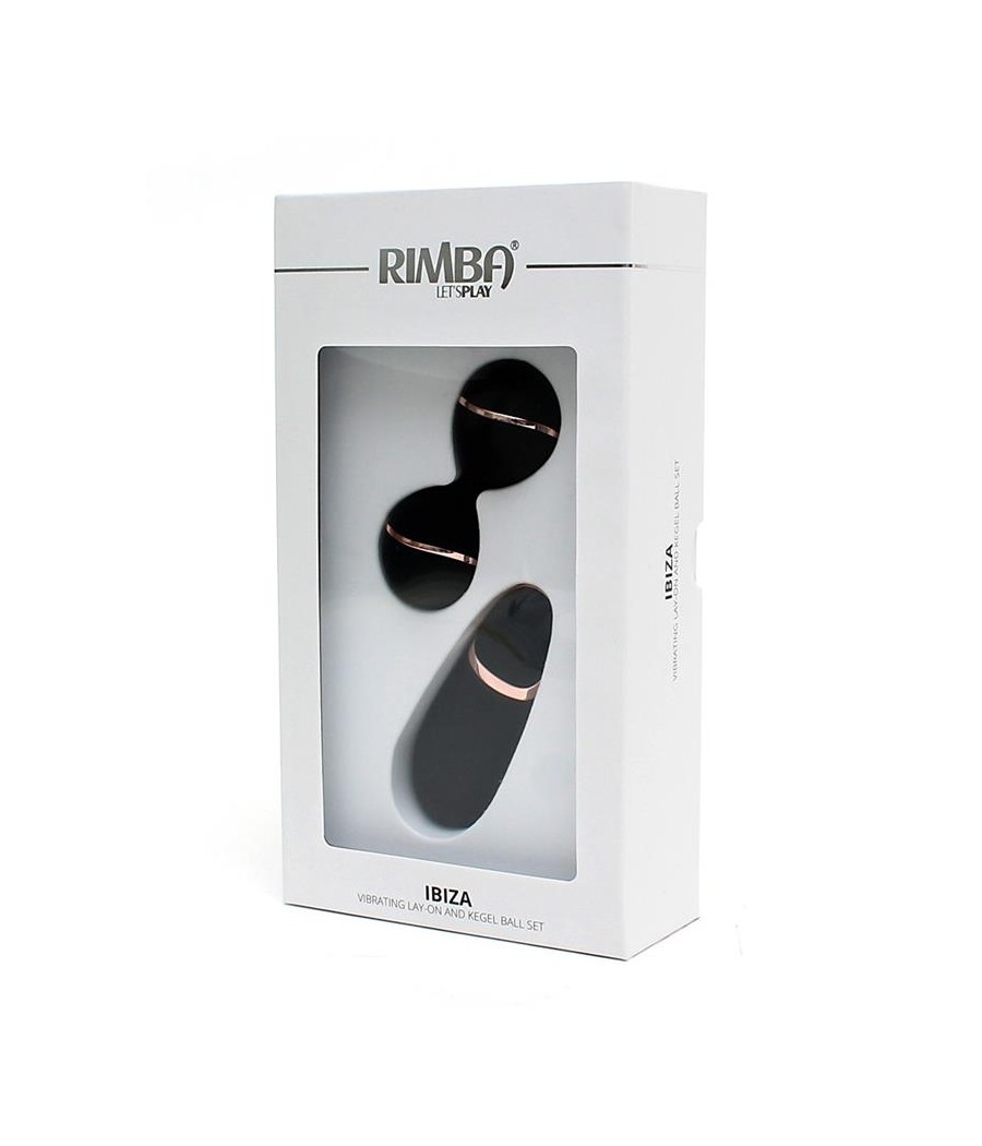 Bolas Kegel con Control Remoto y Estimulador Ibiza Negro