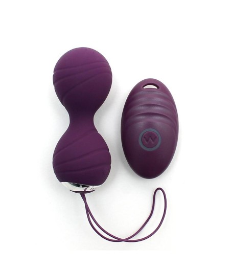 Bolas Kegel con Vibración con Control Remorto Cannes Purpura