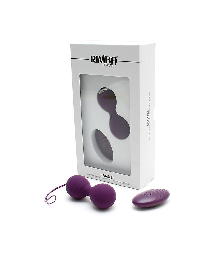 Bolas Kegel con Vibracion con Control Remorto Cannes Purpura