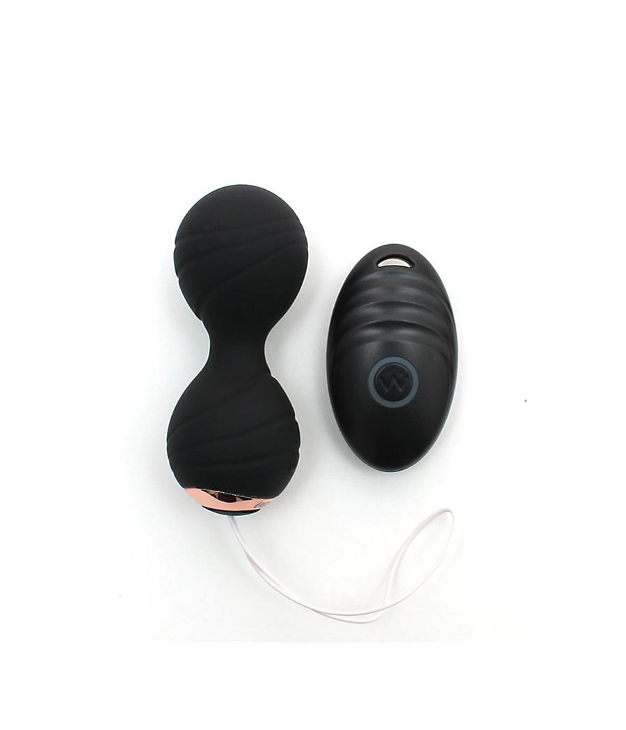 Bolas Kegel con Vibracion y Control Remoto Cannes Negro