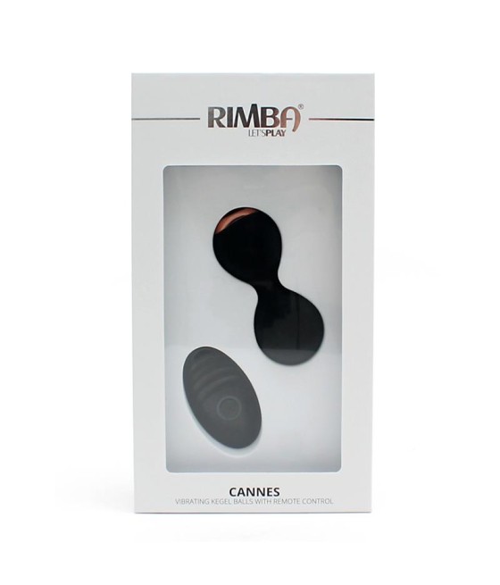 Bolas Kegel con Vibracion y Control Remoto Cannes Negro