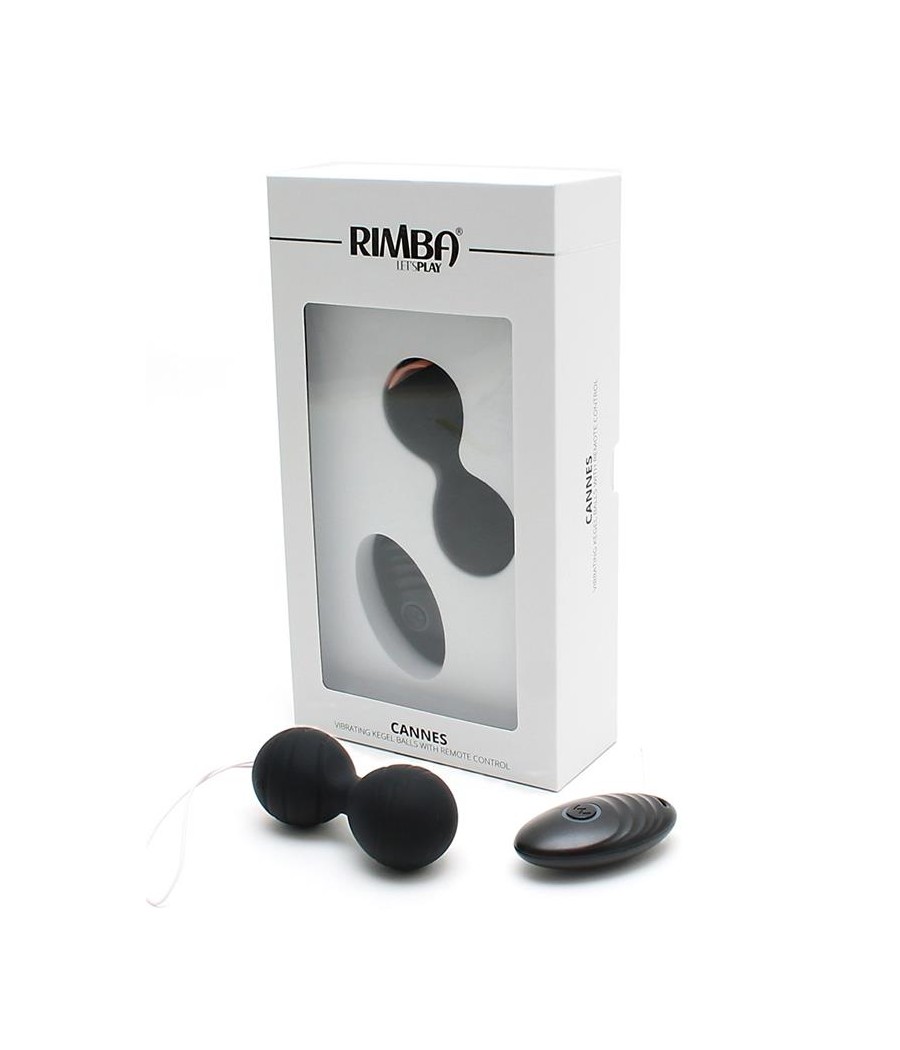 Bolas Kegel con Vibracion y Control Remoto Cannes Negro