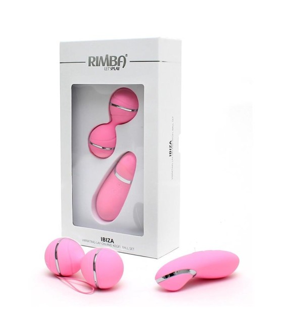 Bolas Kegel con Control Remoto y Estimulador Ibiza Rosa