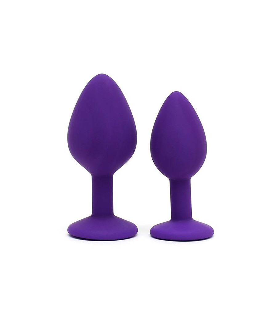 Set de 2 Plugs con Joya Berlin Purpura