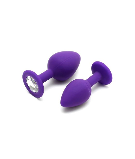 Set de 2 Plugs con Joya Berlin Purpura