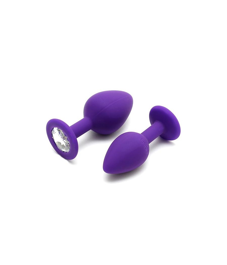 Set de 2 Plugs con Joya Berlin Purpura