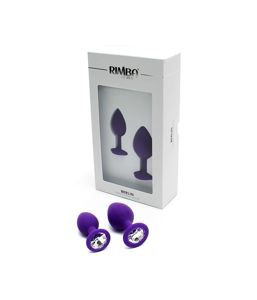 Set de 2 Plugs con Joya Berlin Purpura