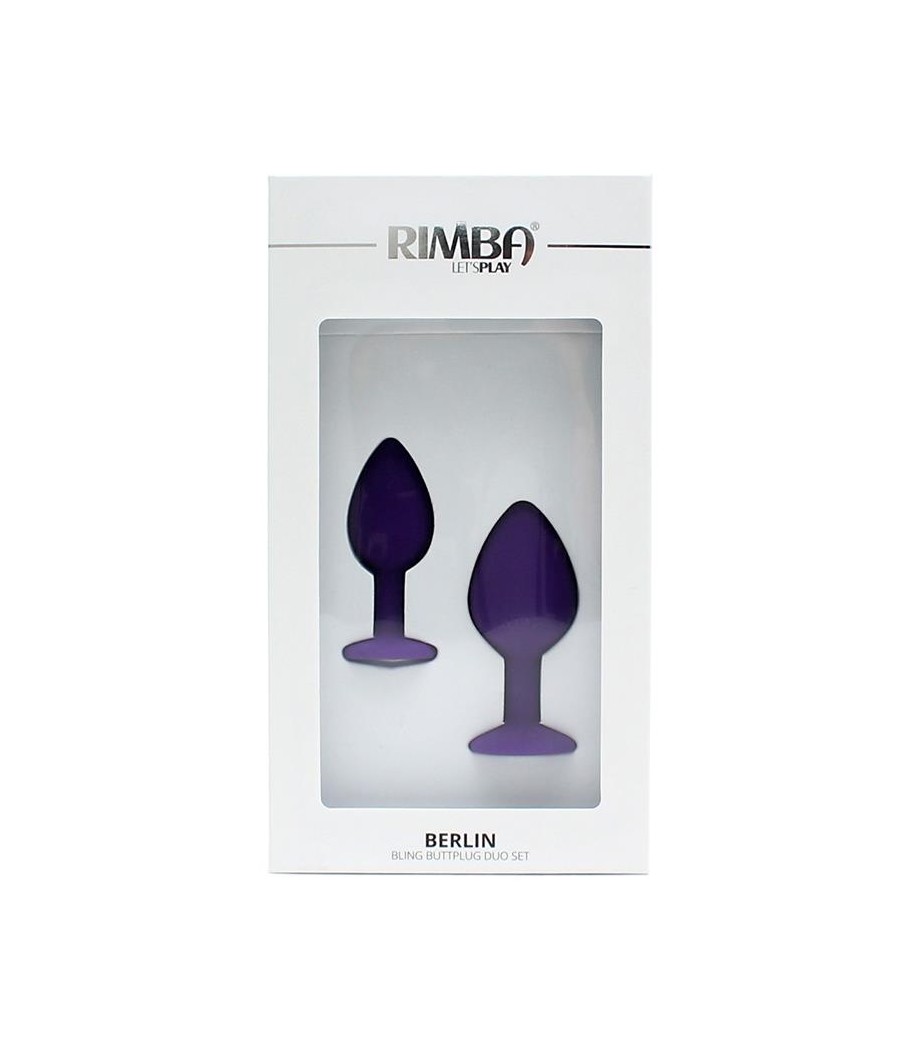 Set de 2 Plugs con Joya Berlin Purpura