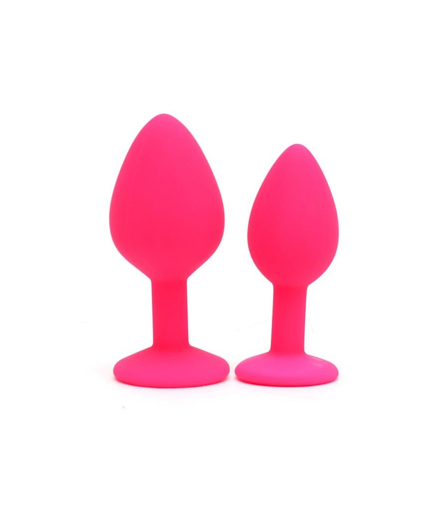 Set de 2 Plugs con Joya Berlin Rosa