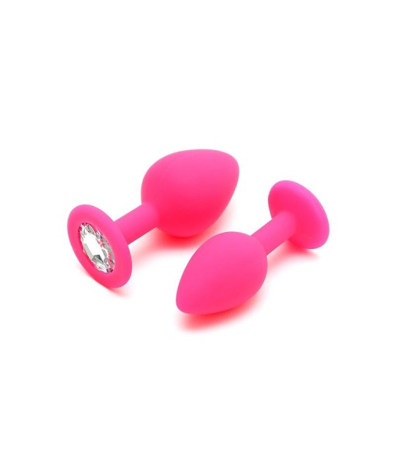 Set de 2 Plugs con Joya Berlin Rosa