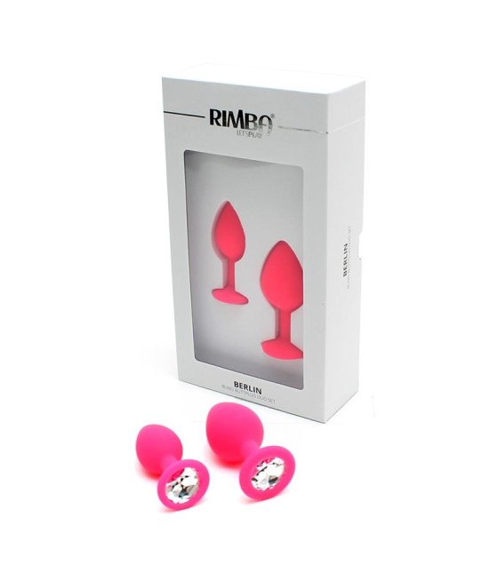 Set de 2 Plugs con Joya Berlin Rosa