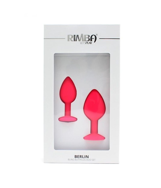 Set de 2 Plugs con Joya Berlin Rosa