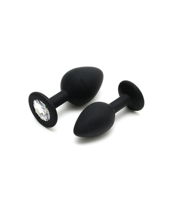 Set de 2 Plugs con Joya Berlin Negro