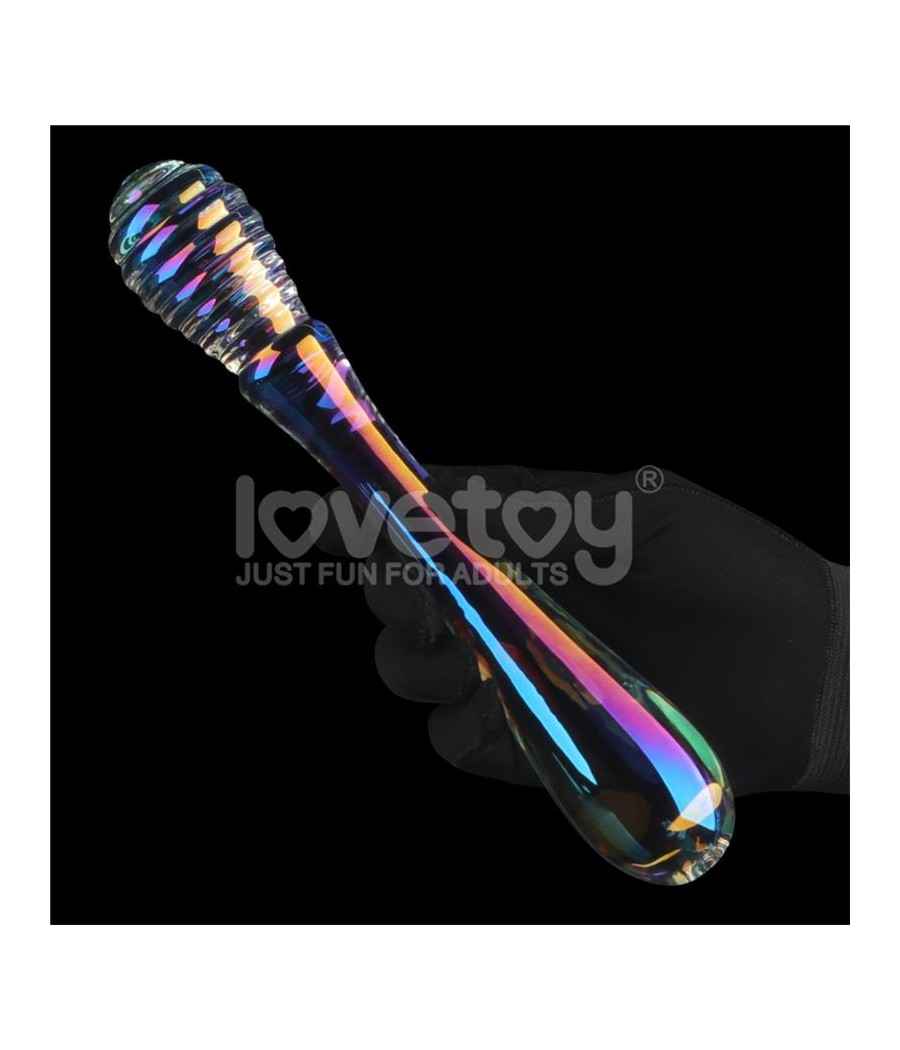 Dildo de Cristal que Brilla en la Oscuridad Twilight Gleam Twin Pleasures