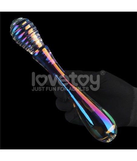 Dildo de Cristal que Brilla en la Oscuridad Twilight Gleam Twin Pleasures