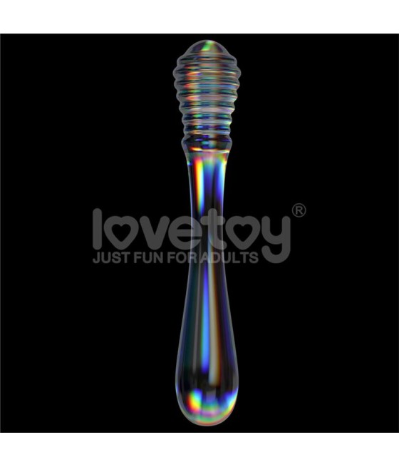 Dildo de Cristal que Brilla en la Oscuridad Twilight Gleam Twin Pleasures