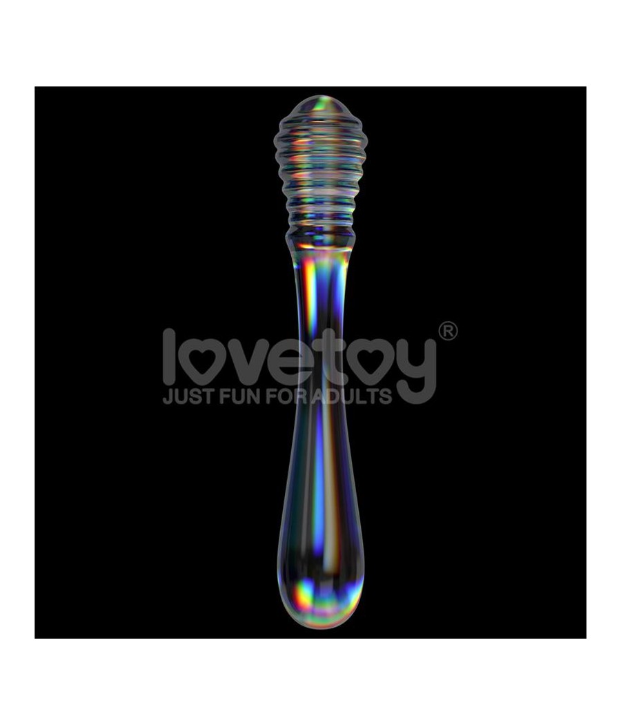 Dildo de Cristal que Brilla en la Oscuridad Twilight Gleam Twin Pleasures