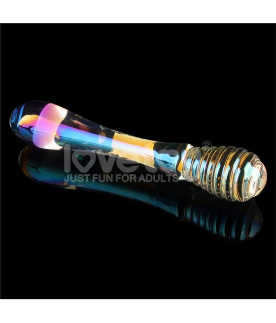 Dildo de Cristal que Brilla en la Oscuridad Twilight Gleam Twin Pleasures