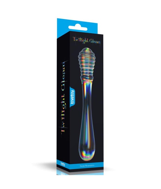 Dildo de Cristal que Brilla en la Oscuridad Twilight Gleam Twin Pleasures