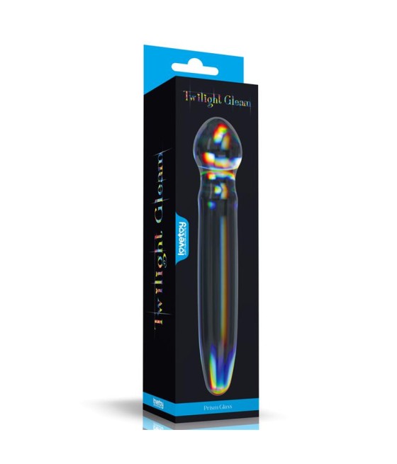 Dildo de Cristal que Brilla en la Oscuridad Twilight Gleam Prism Glass