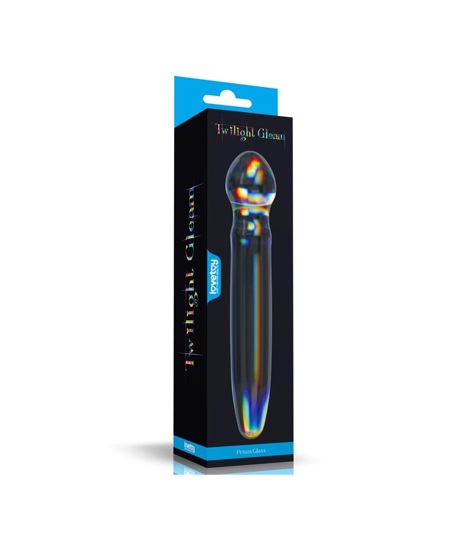 Dildo de Cristal que Brilla en la Oscuridad Twilight Gleam Prism Glass