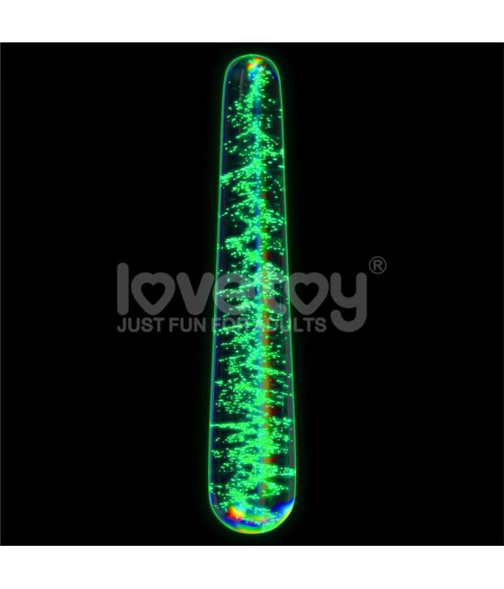 Dildo de Cristal que Brilla en la Oscuridad Dark Twilight Slim Fantasy