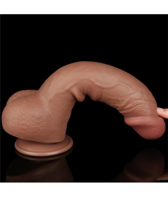 Dildo Sliding Skin 95 Marron