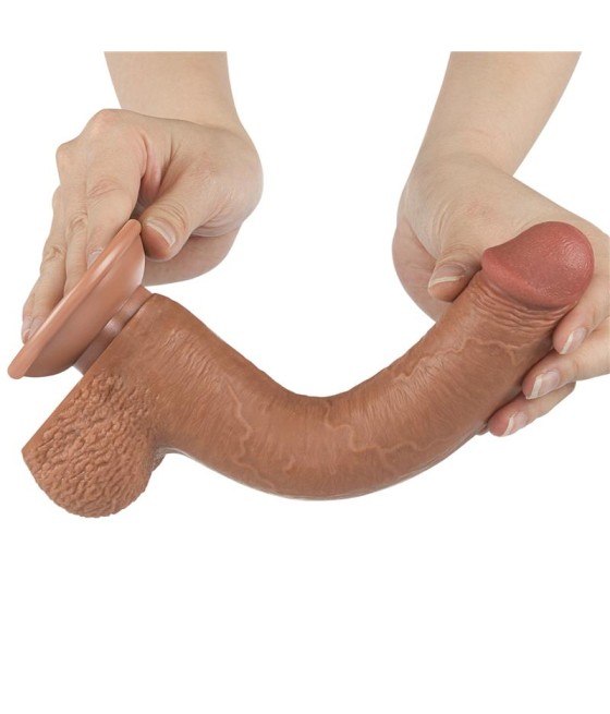 Dildo Sliding Skin 9 Marron