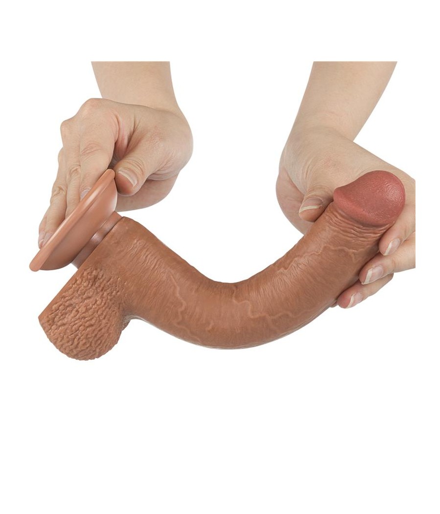 Dildo Sliding Skin 9 Marron