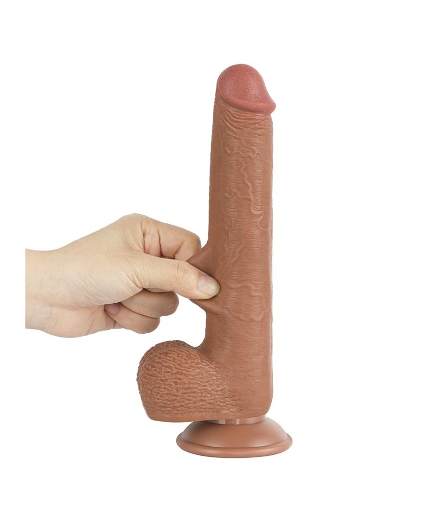 Dildo Sliding Skin 9 Marron