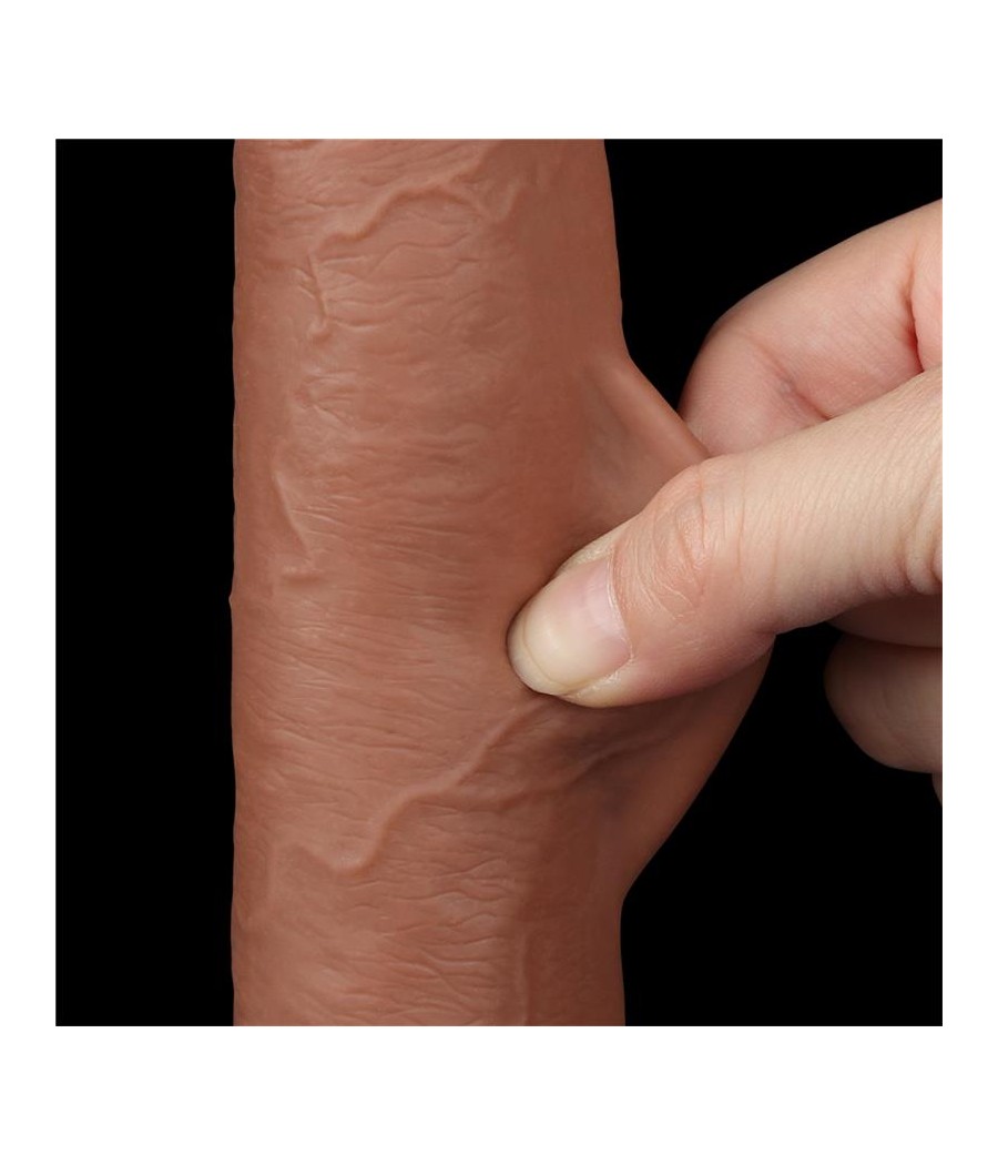 Dildo Sliding Skin 9 Marron