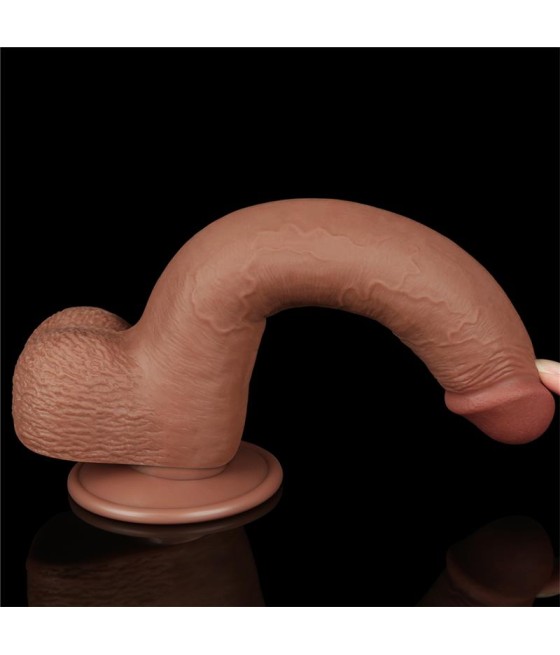 Dildo Sliding Skin 9 Marron