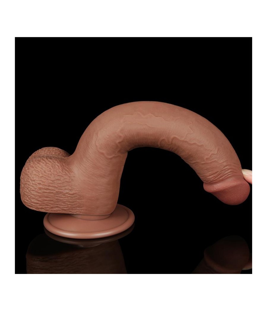 Dildo Sliding Skin 9 Marron