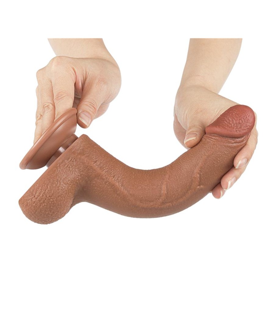 Dildo Sliding Skin 85 Marron