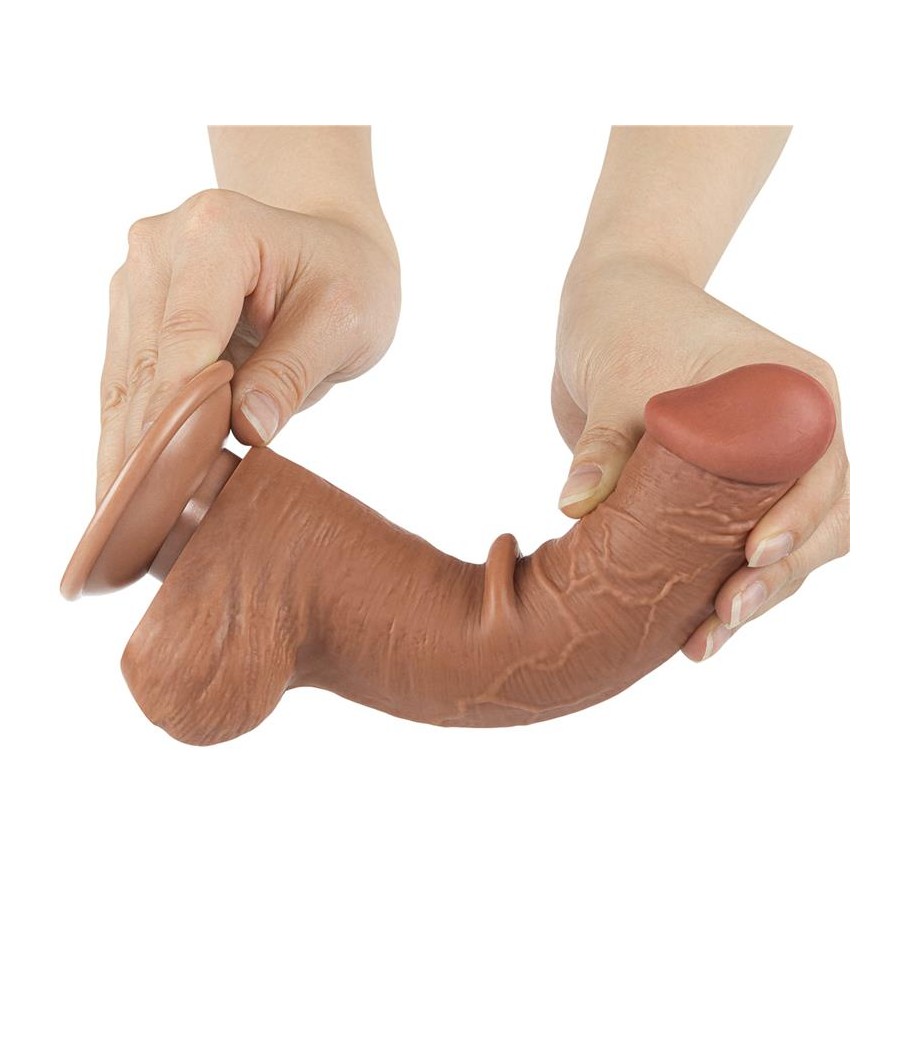 Dildo Sliding Skin 8 Marron