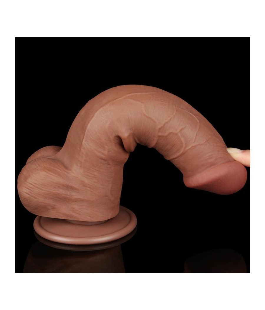 Dildo Sliding Skin 8 Marron