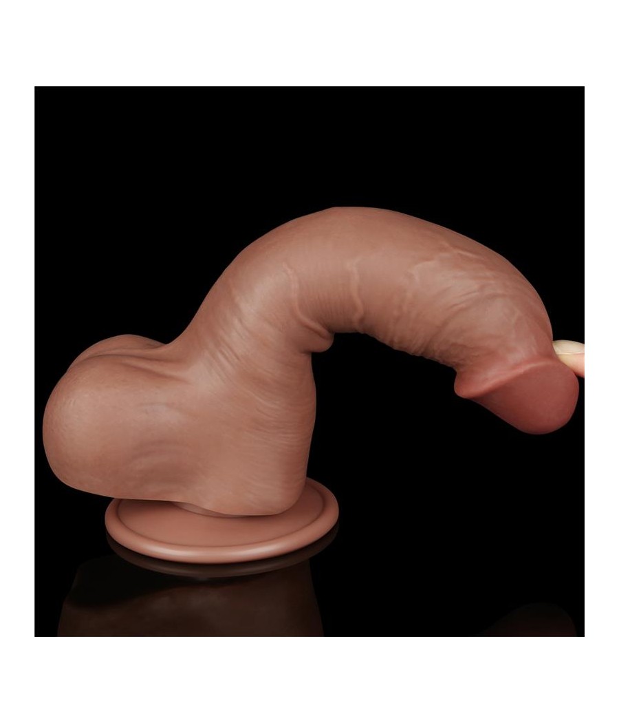 Dildo Sliding Skin 8 Marron