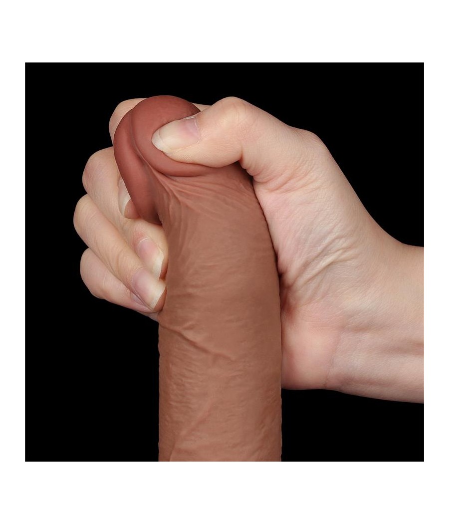 Dildo Sliding Skin 75 Marron