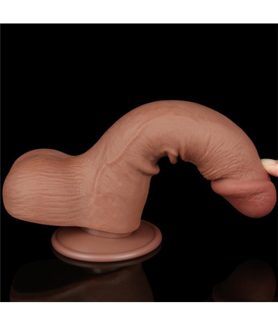 Dildo Sliding Skin 75 Marron