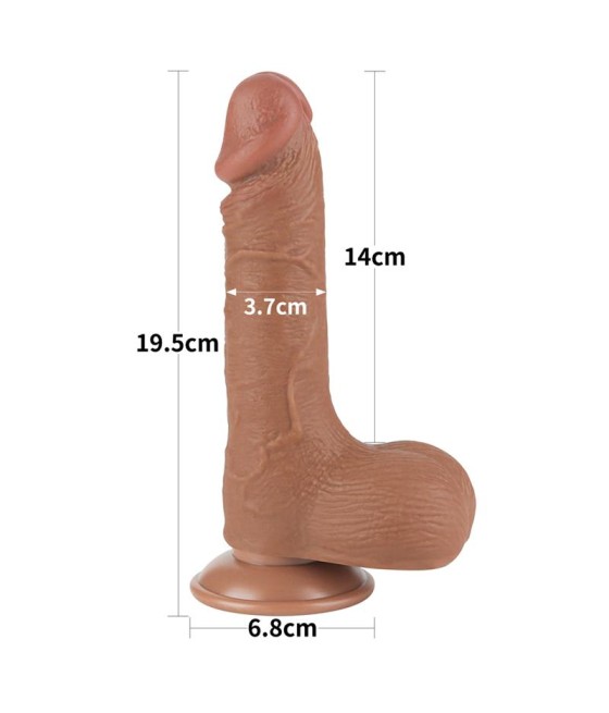 Dildo Sliding Skin 75 Marron