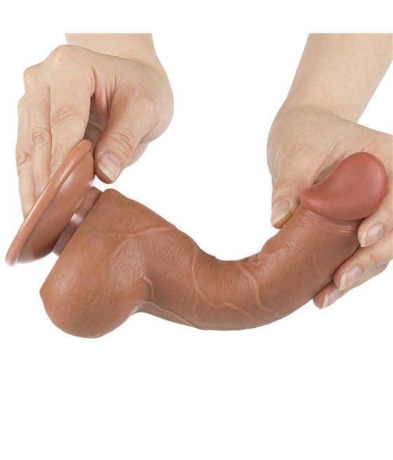 Dildo Sliding Skin 75 Marron