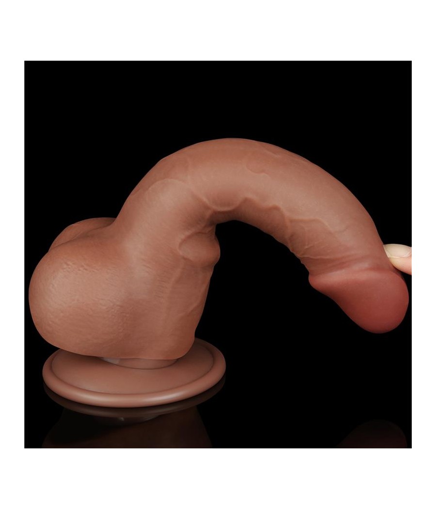 Dildo Sliding Skin 75 Marron