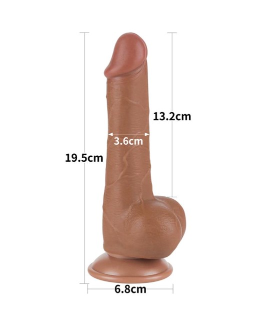 Dildo Sliding Skin 75 Marron