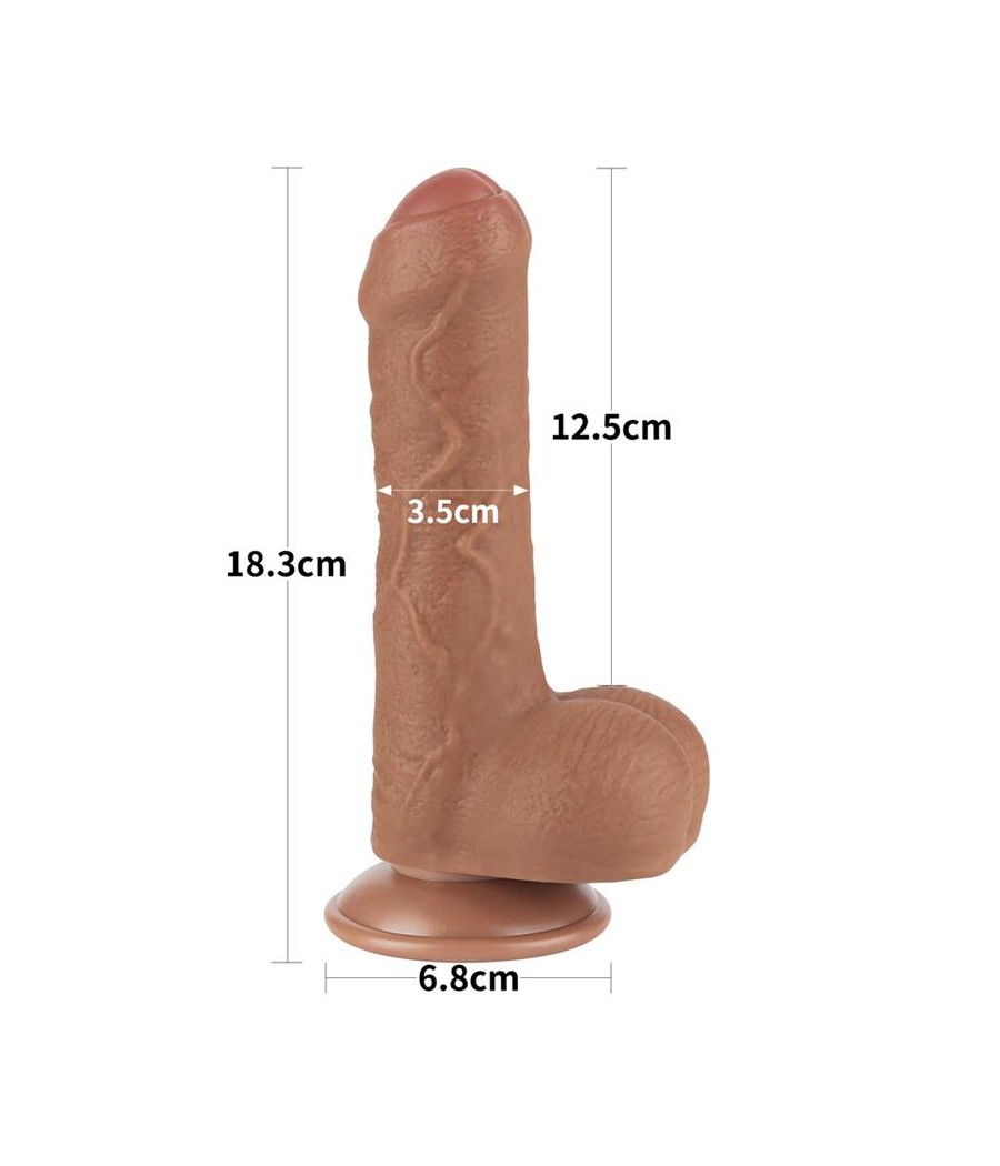 Dildo Sliding Sking 7 Marron