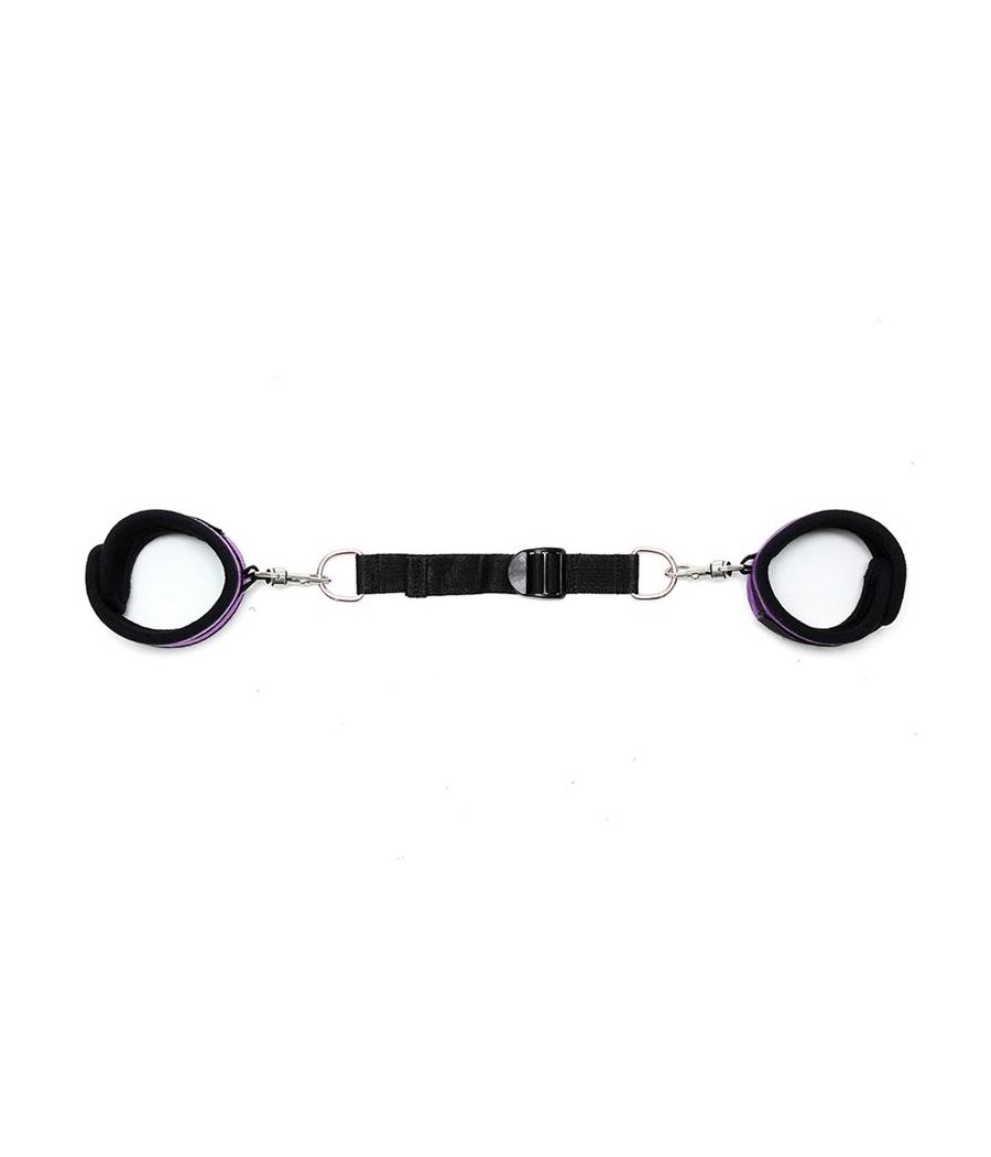 Rimba Bondage Play Esposas para Tobillos Con Correa Elastica Color Purpura