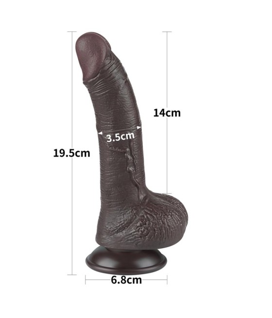 Dildo Dual Layer Piel Deslizante 75