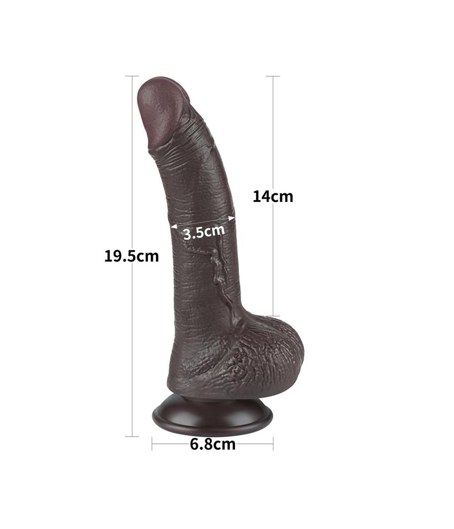 Dildo Dual Layer Piel Deslizante 75