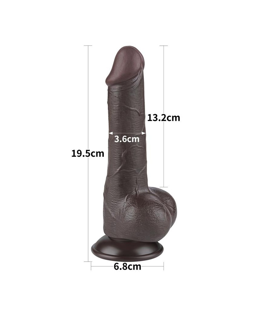 Dildo Dual Layer Piel Deslizante 75