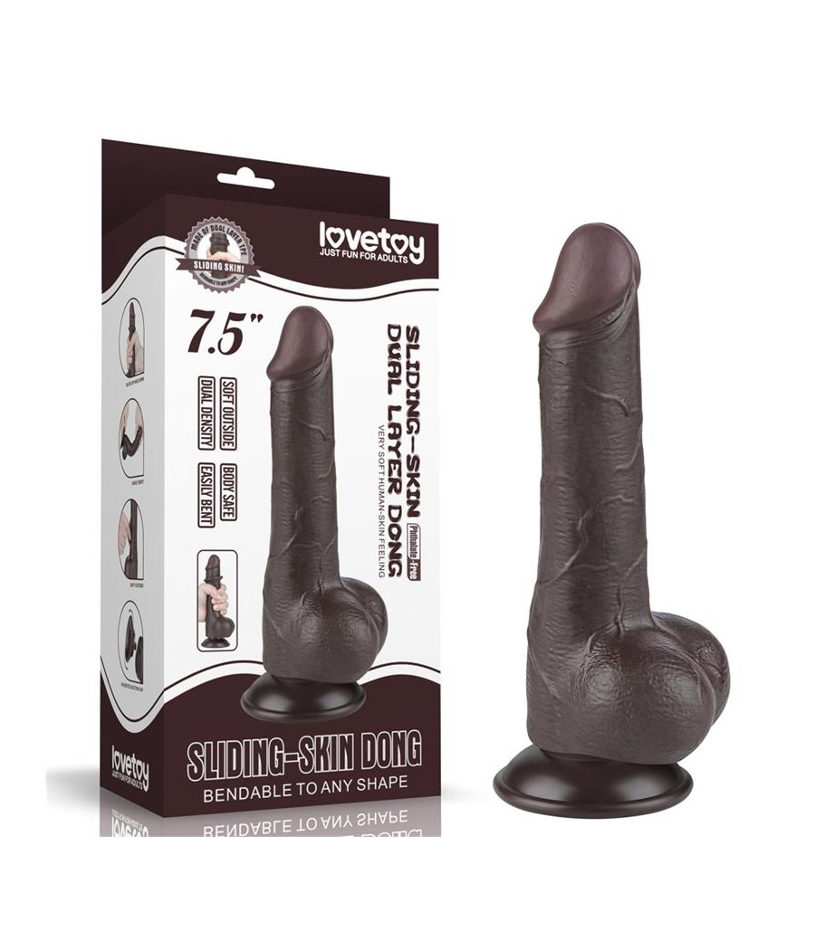 Dildo Dual Layer Piel Deslizante 75